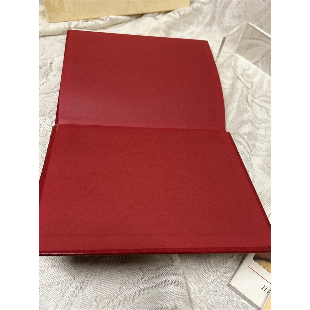 Hallmark Travel Journal Red with Gold lettering‎ Vintage 1975 Hardcover